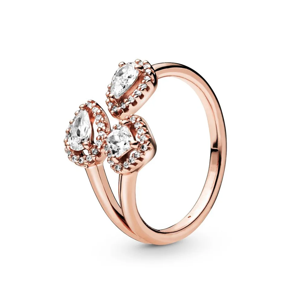 Зима 2019 подлинное 925 пробы Серебряное Оригинальное геометрическое кольцо Европы