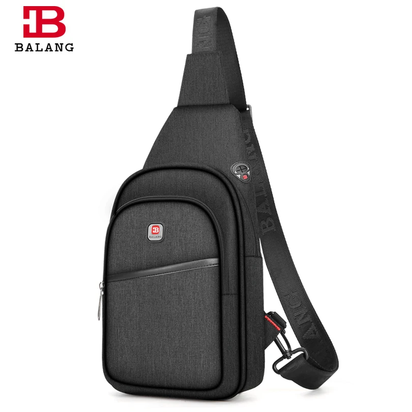 Повседневная сумка мессенджер BALANG для мужчин модная нагрудная Сумочка слинг