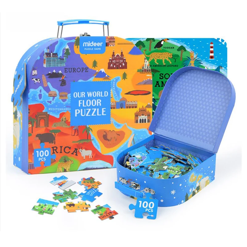 100 шт. Детский развивающий планшет пазл|Пазлы| |
