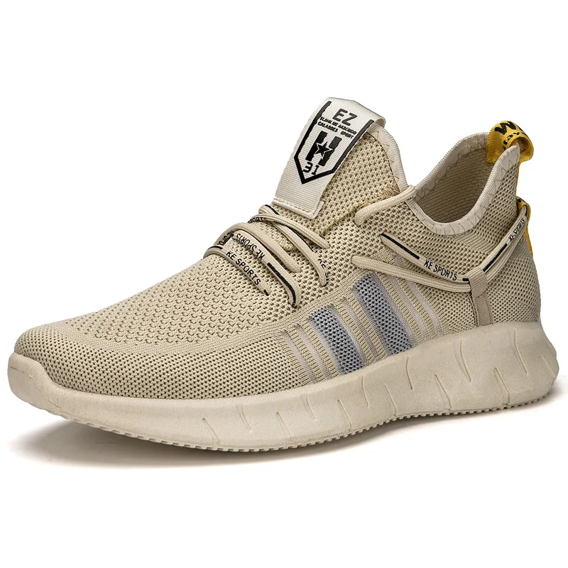 

Spring Men's Sports Shoes 2021 New Flying Woven Breathable Tide Shoes, Students' Casual Running Shoes and Trend Men's Shoes
