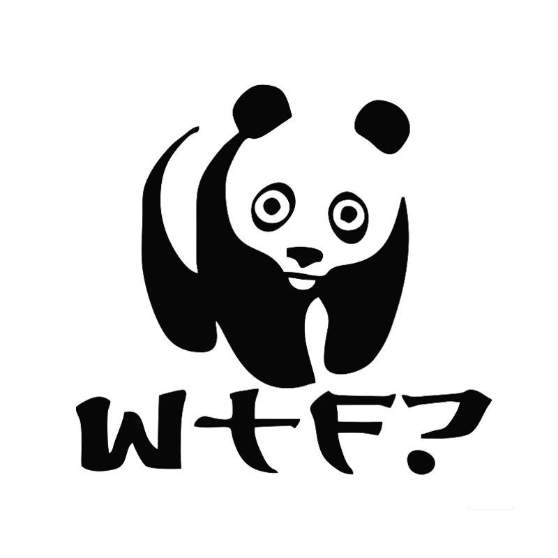 

Наклейки на автомобиль с мультяшной пандой, забавные, wtf, модные, виниловые украшения и наклейки для стайлинга автомобилей, товары для автом...