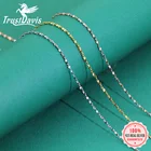 Trustdave 100% Серебро 925 пробы ювелирные изделия небо цепь со звездами ключицы цепочка, короткое ожерелье для женщин серебро 925 ювелирные изделия DC08