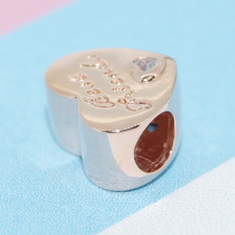 Женский браслет Двойная бусина на подвеске серебро 925 пробы