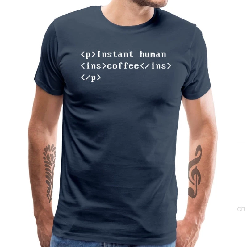 Мужские футболки с надписью Geek Coffee Code Забавные топы из хлопчатобумажной ткани