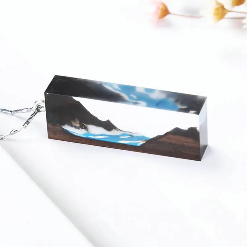 Силиконовая форма сделай сам для эпоксидной смолы Горный пейзаж фурнитура