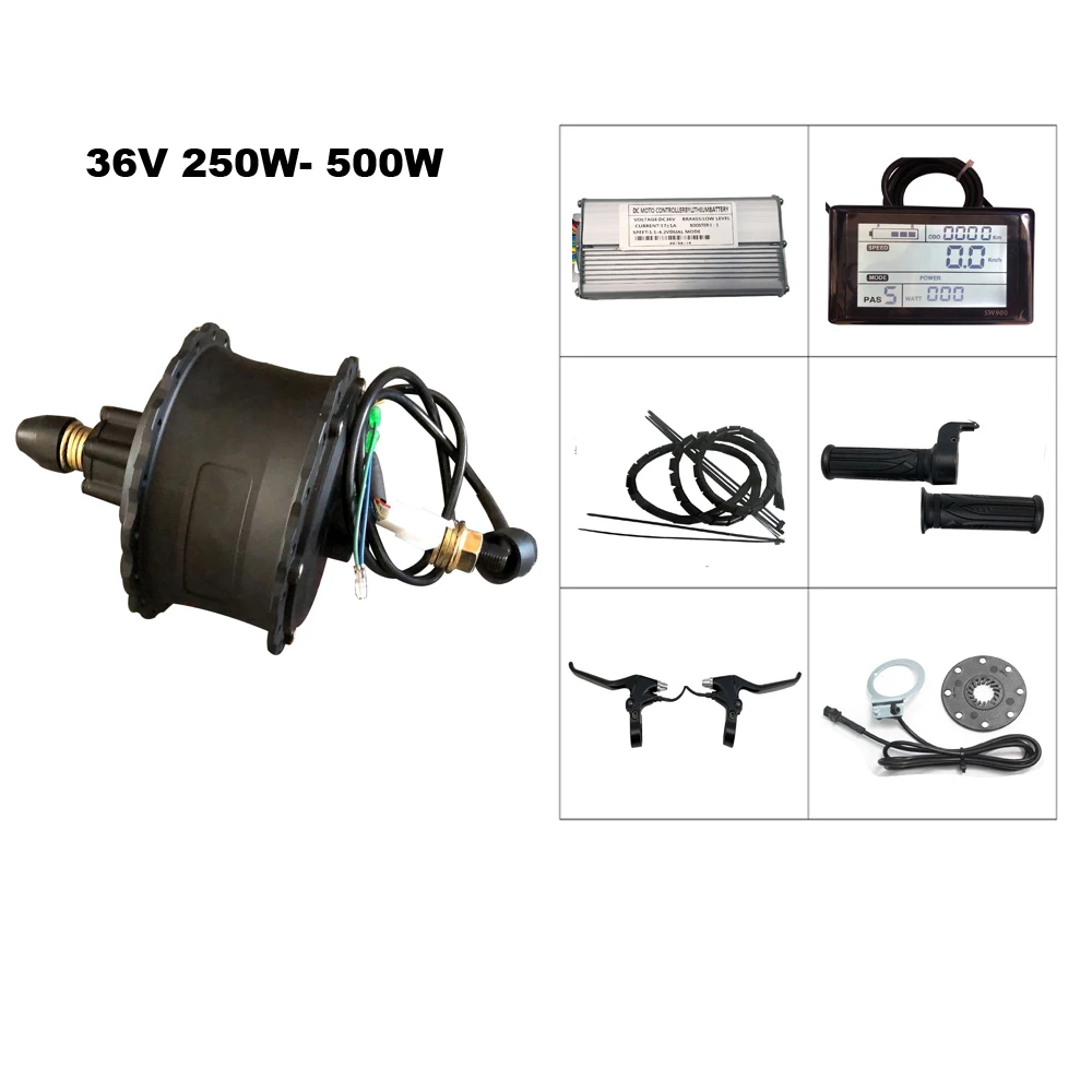Электрический велосипедный комплект для езды по снегу 20 дюймов 24 дюйма 26 x4 0 250/350