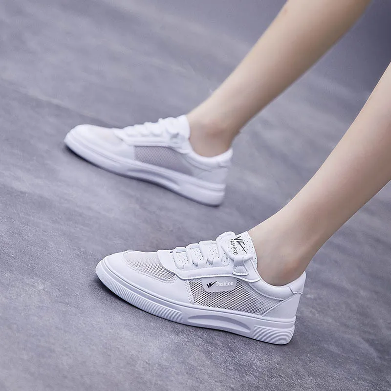Students in the summer of 2021 the new breathable white shoe surface of Venus ins tidal flat running leisure female A306 sand
