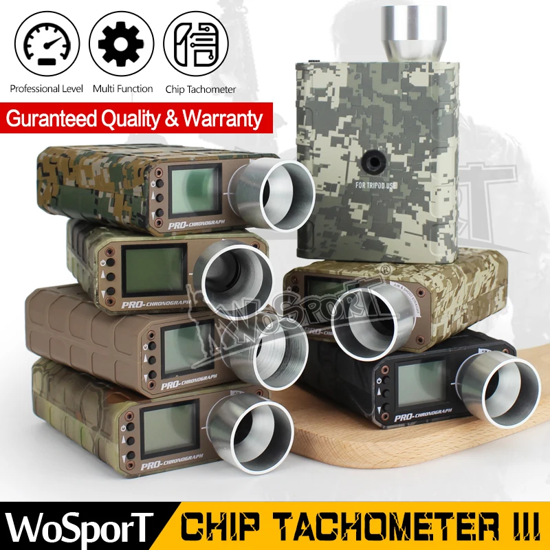 

Wospor airsoft balls Digital speedometer Chip Tachometer Professional Level Speed Measurement Instrument Tatometer For Bb Ball