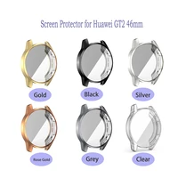 6 pack all around smart watch screen protector case for huawei gt2 46mm soft tpu scratch resistant slim protective case cover
