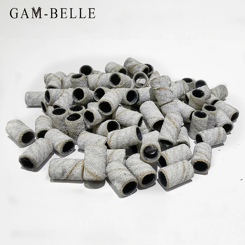 

GAM-BELLE 100 шт./компл. белые шлифовальные ленты для ногтей инструменты для педикюра электрические аксессуары для сверления ногтей инструменты ...