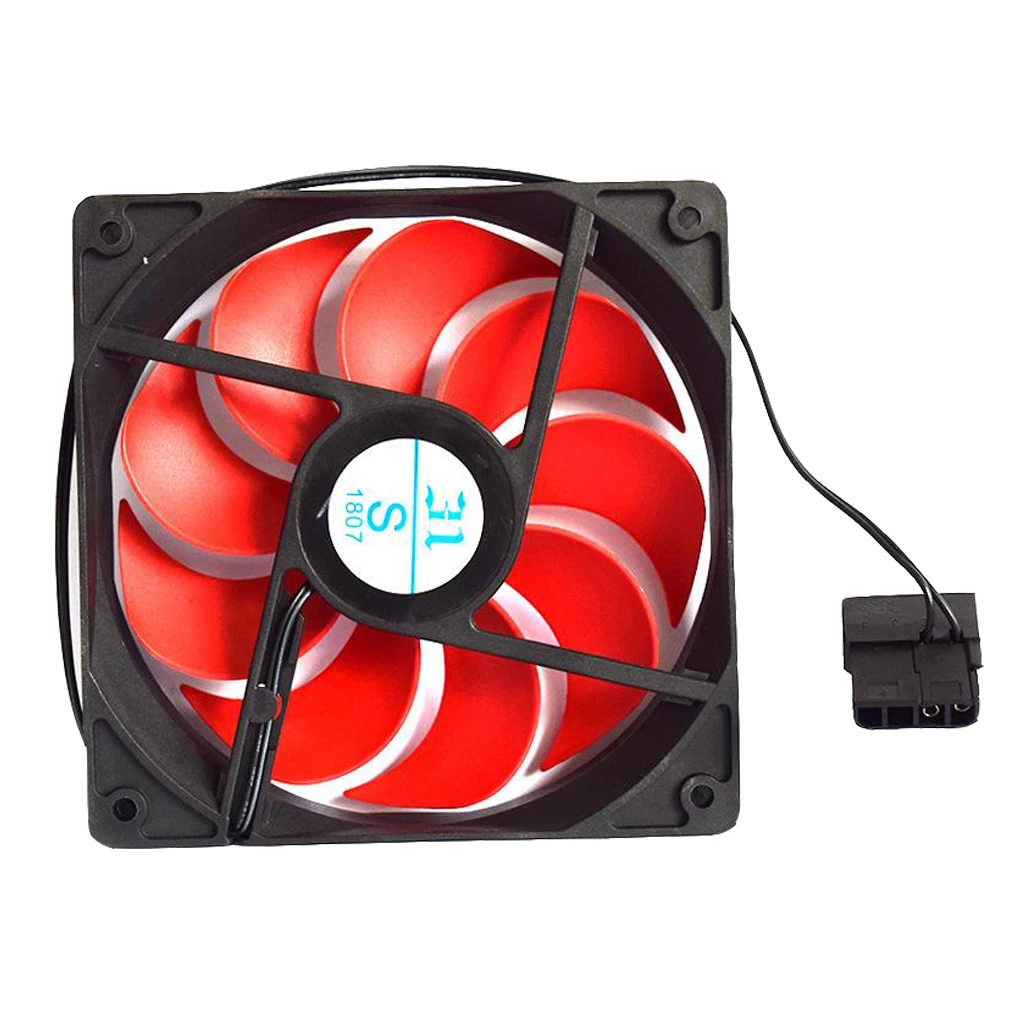 4 Pin порт чехол для компьютера Вентилятор охлаждения 12 см шасси ABS Настольный