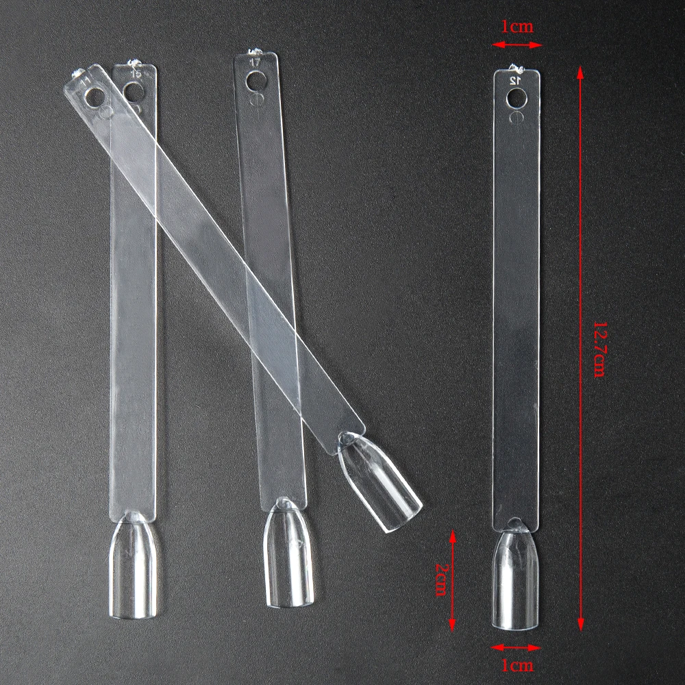 

50Pcs Nail Display Tips Fake Nail Art Polish Clear Color Card Acrylic Beauty Practice Manicure Tool For Nail Art Plastic Set
