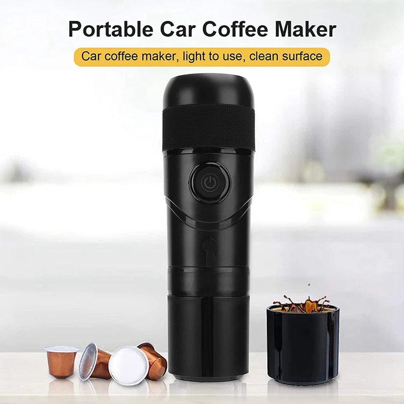 Miglior USB Capsule Macchina Per Caffè Espresso Caffettiere Portatili Per Auto Macchina Per Caffè DC12V/riscaldamento Acqua Calda Fredda/semiautomatico