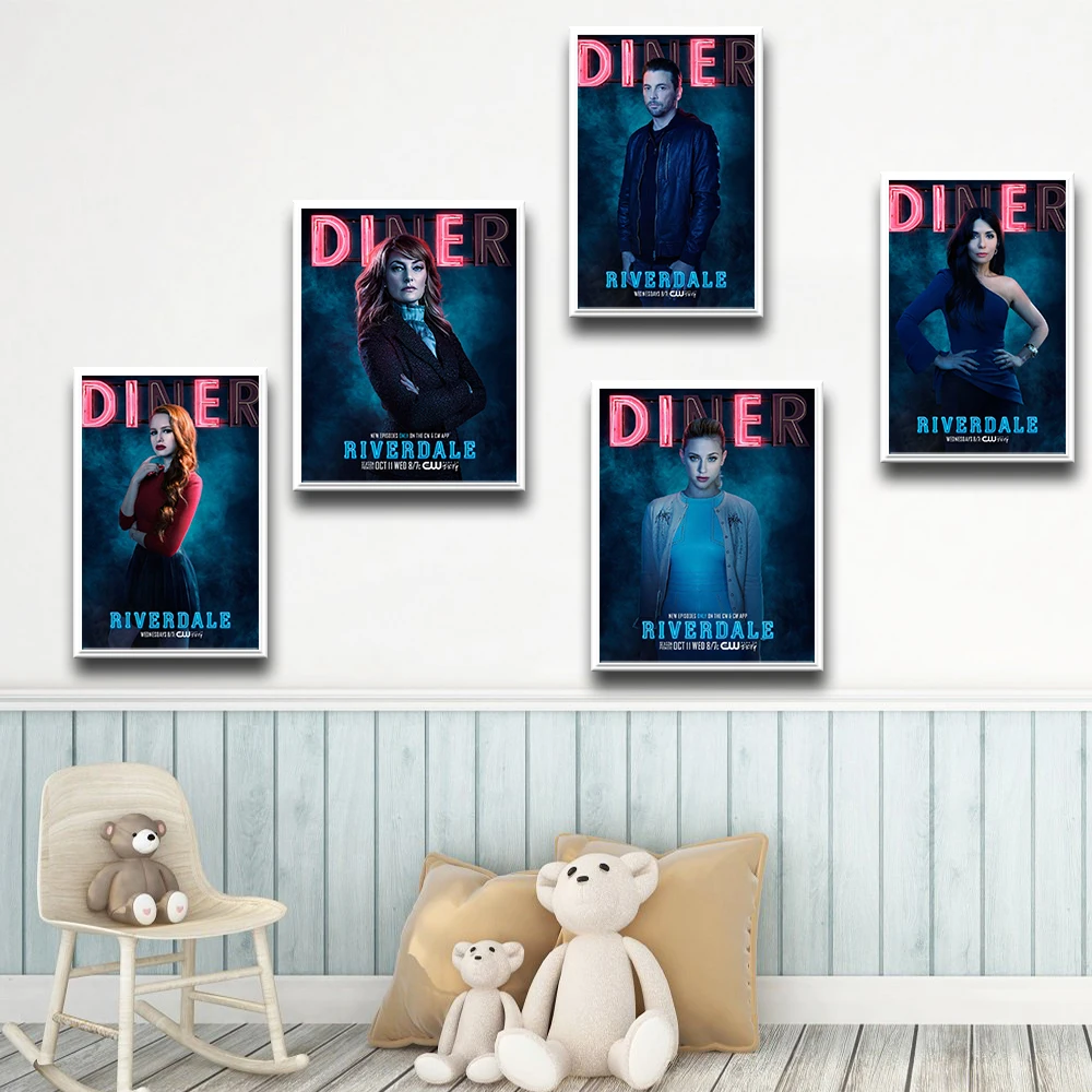 Скандинавская Закусочная ривердейл плакат искусство Печать холст Картина