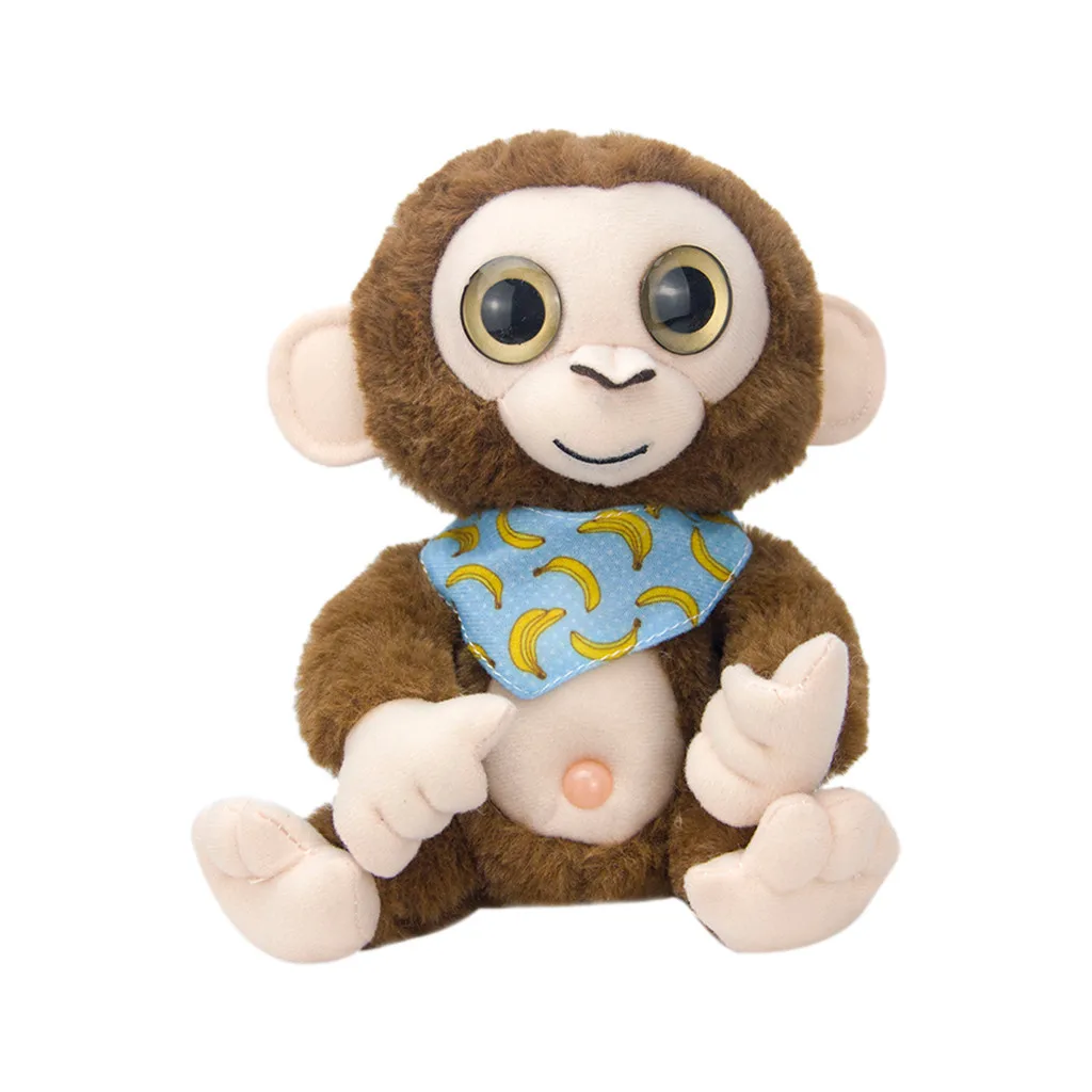 

Novel Whimsy Plushes Dolls Cute Mimicry Pet Talking Monkey Repeats What You Say Electronic Plush Toy Repeating talking toys