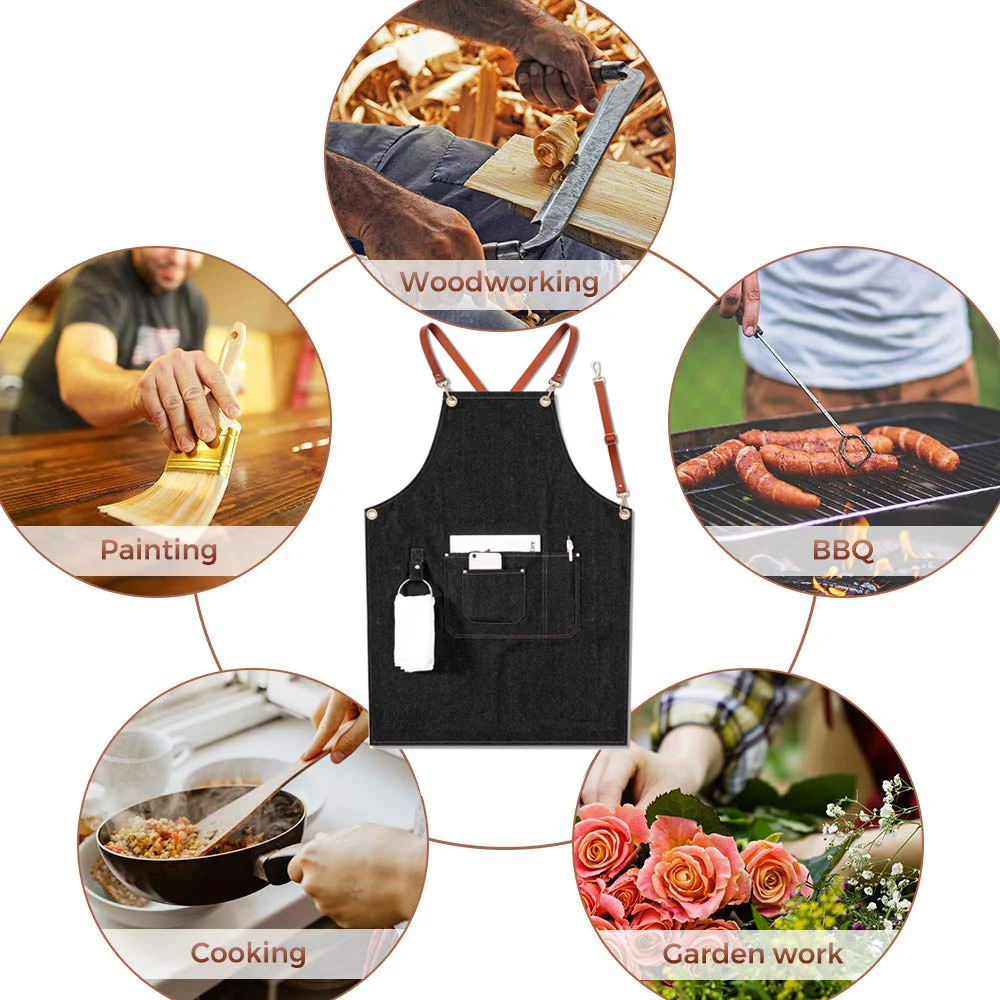 GOALONE джинсовый фартук съемный ИНСТРУМЕНТ ФАРТУК сверхмощный салон