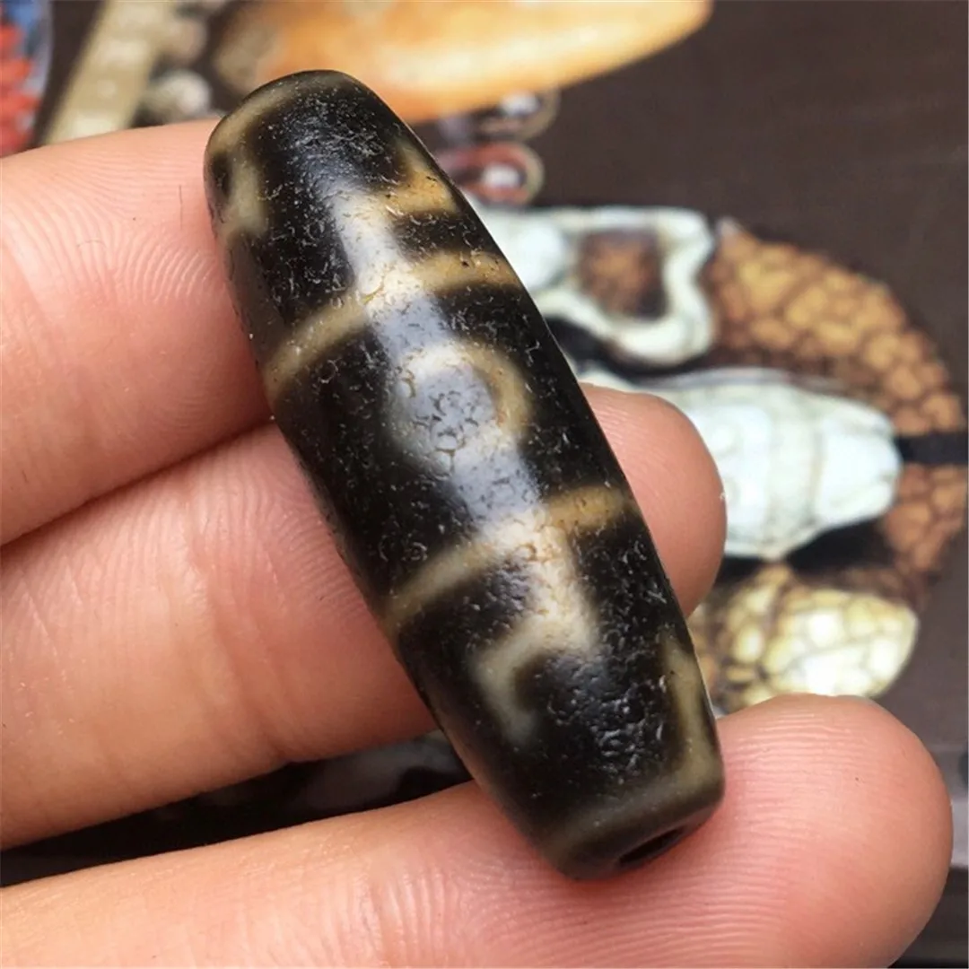 Wholesale Natural Agate Dzi Beads 9 Eyes 2 Eyes 18 Eyes Lotus Master Artifacts Old Objects Retro Jewelry DIY Material