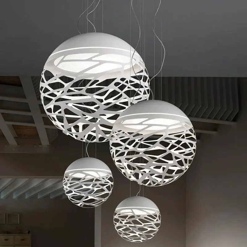 Светодиодная Подвесная лампа для столовой лестницы металлической