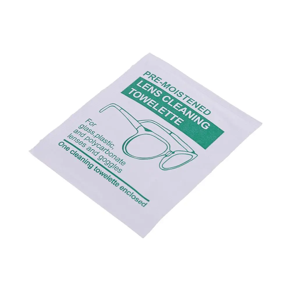 1 шт. очки ткань спирт влажная бумага одноразовые портативные линзы очистки