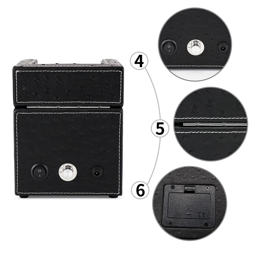 

Watch Storage Organizer Display Casket Motor Shaker Holder Automatic Mechanical Watch Winder Box Winding Case Holder LL@