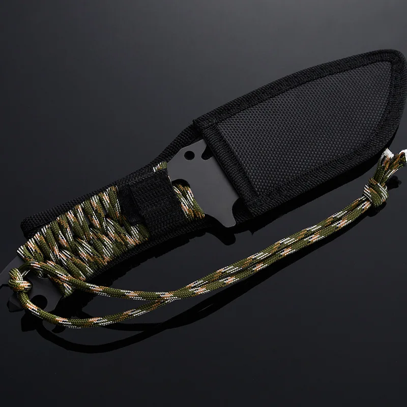 

High Hardness Sharp Military Tactical Knife Camping Hunting Short Knife Self-defense Knife