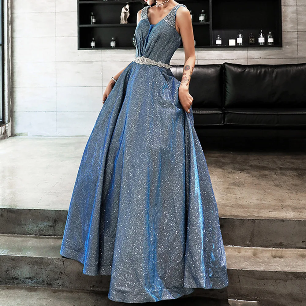 2020 Для женщин класса люкс для выпускного вечера линия вечернее вечерние