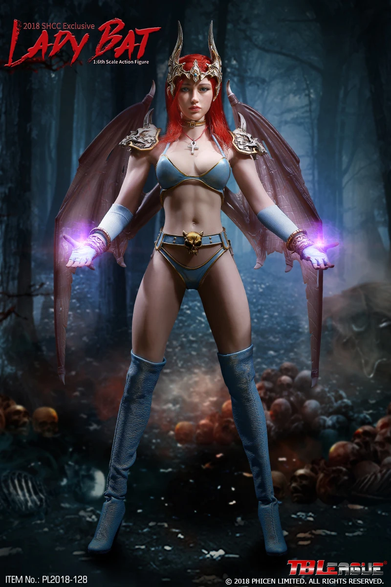 Коллекционная экшн-фигурка Ale Lady Bat TBLeague PL2018-128 1/6 с бесшовным гибким корпусом