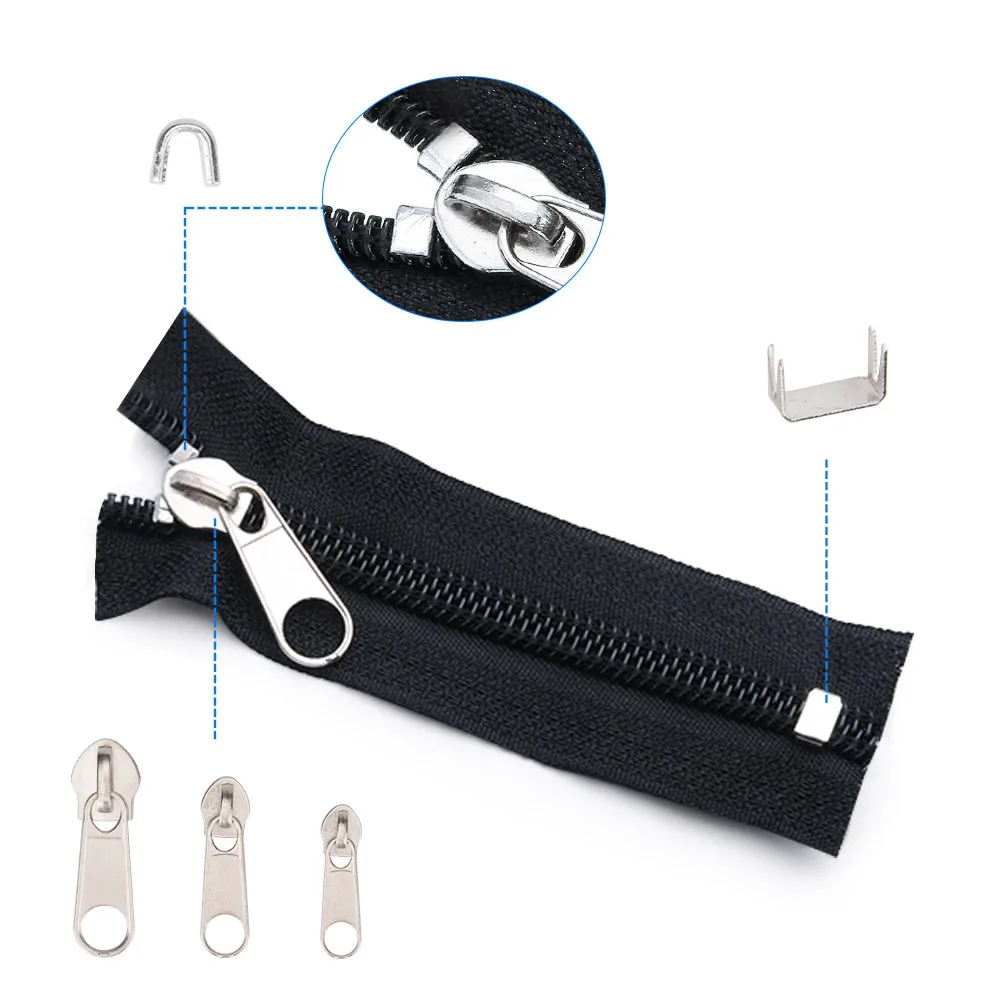 Zipper Replacement Head Instant Fix Universal Repair Kit With Pliers for Repairing Backpacks Bags Clothing Tents | Дом и сад