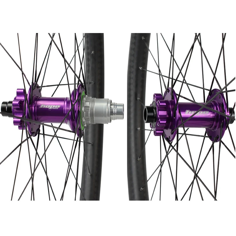 29er Углеродные Диски mtb колеса hope pro4 boost 110x15 148x12 бескамерные велосипедные 35x25 мм 1420