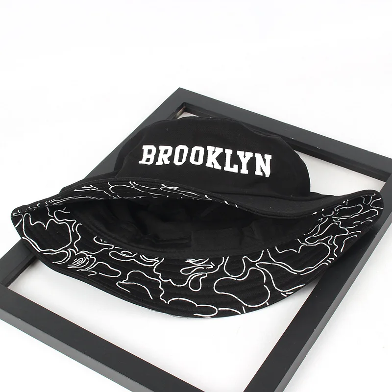 Панама Brooklyn с принтом для мужчин и женщин хлопковая кепка в стиле хип хоп улицы