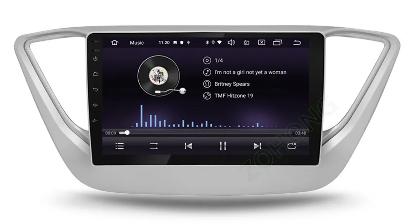 Android 9,0 RAM2Gb 2.5D Автомобиль Радио DVD для hyundai Solaris Verna Авто радио мультимедиа плеер для автомобиля gps навигации для hyundai Solaris радио