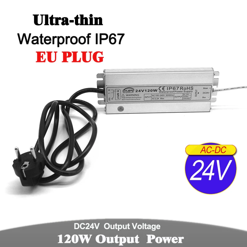 Трансформатор освесветильник с вилкой Стандарта ЕС 12 в пост. Тока 24 60 Вт 72 100 120 150