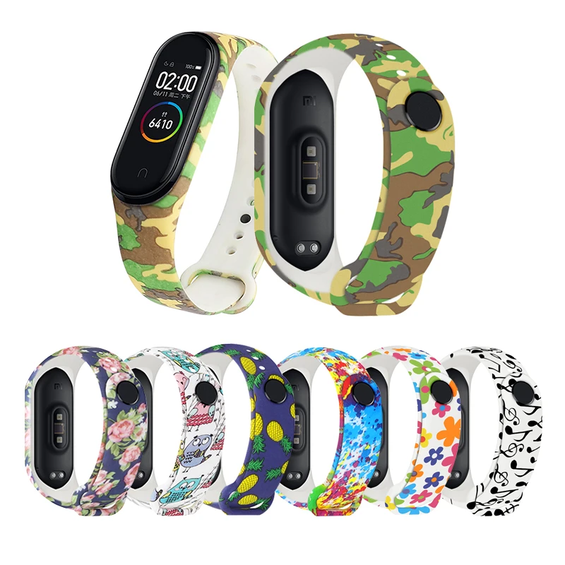 

Цветной силиконовый ремешок, для Xiaomi Mi Band 3 4 5, сменный браслет, браслет на запястье, несколько цветов на выбор, водонепроницаемый