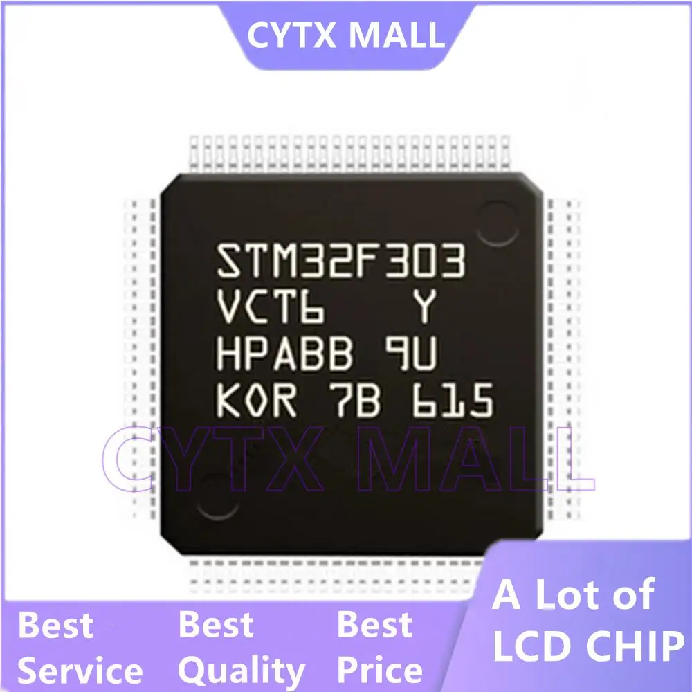 

1 шт. STM32F303VCT6 STM32F303 QFP100