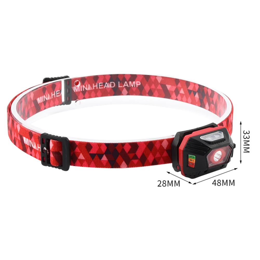 

Multi-functional USB Rechargeable LED Headlight Practical Durable Outdoor Camp Fishing Torch Lamp Head Flashlight