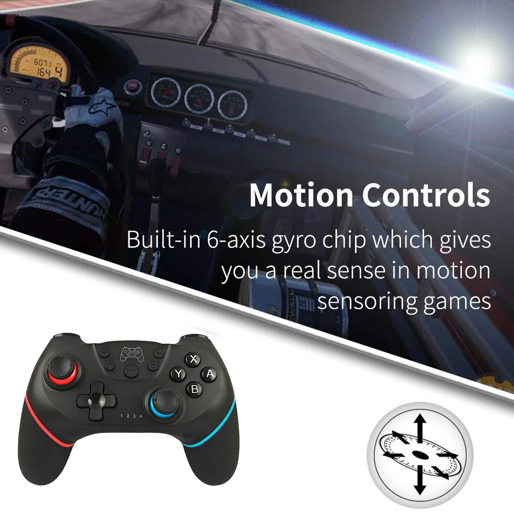 Беспроводной контроллер N-Switch Bluetooth геймпад для NS-Switch Pro игровой джойстик хоста с