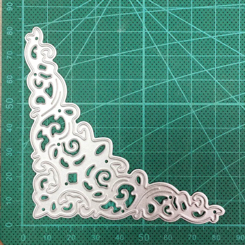 Металлические Вырубные штампы форма для украшения кружевные лозы угловые