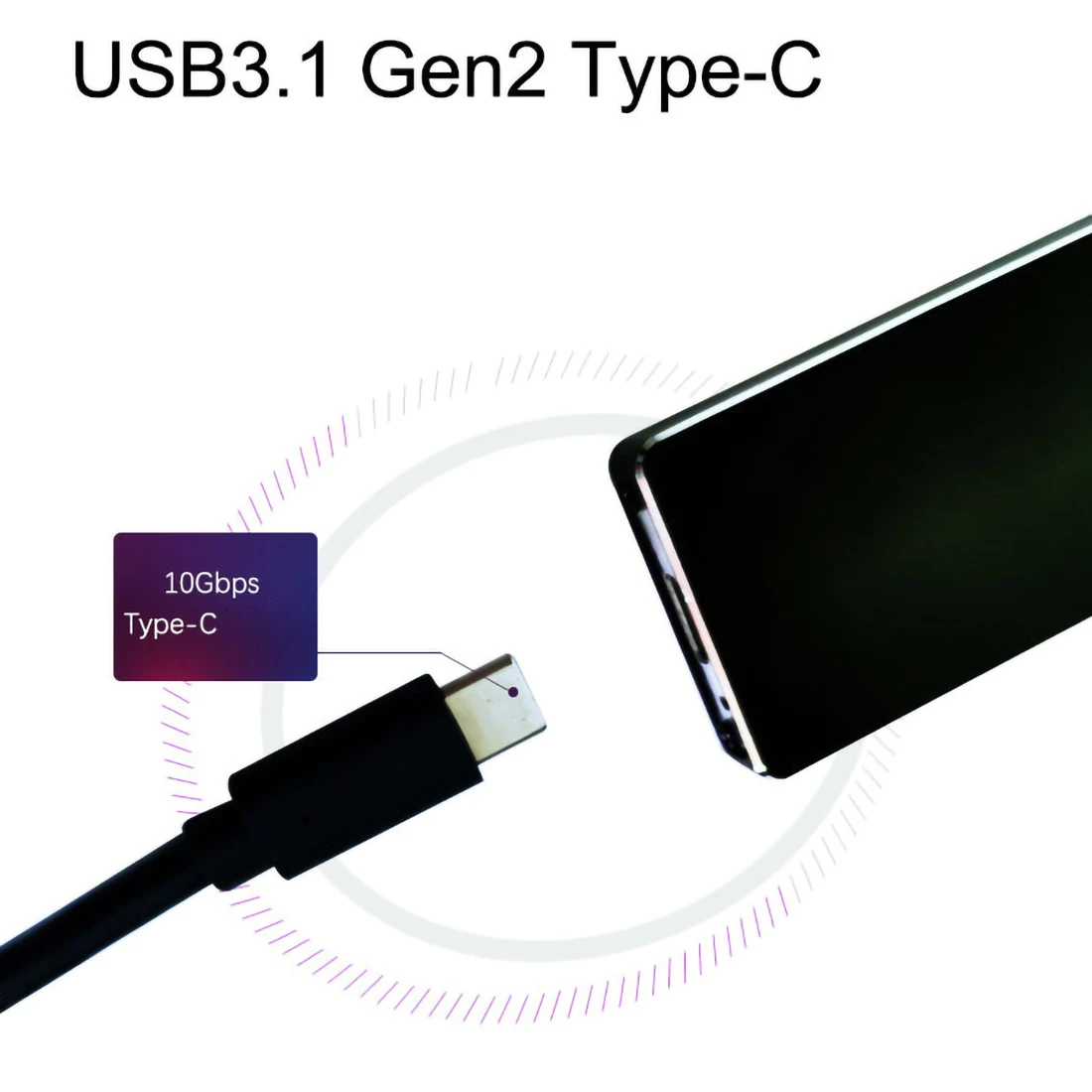 Чехол для SSD-накопителя NVME PCI-E M.2 на Type-C USB C-адаптер USB3.1 10 Гбит/с m2 PCIE внешний