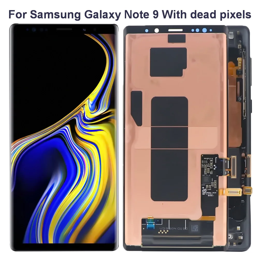 Pantalla LCD AMOLED ORIGINAL para m&oacute;vil, montaje de pantalla t&aacute;ctil de 6,4 pulgadas para SAMSUNG GALAXY Note 9, N960, N960D, N960F-0