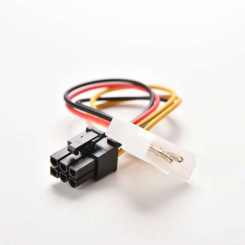 

1Pcs 17cm 4 Pin Molex IDE To 6 Pin PCI-E Graphic Card Power Supply Cable Adapter PC Video Card Connector Cable Converter Cord