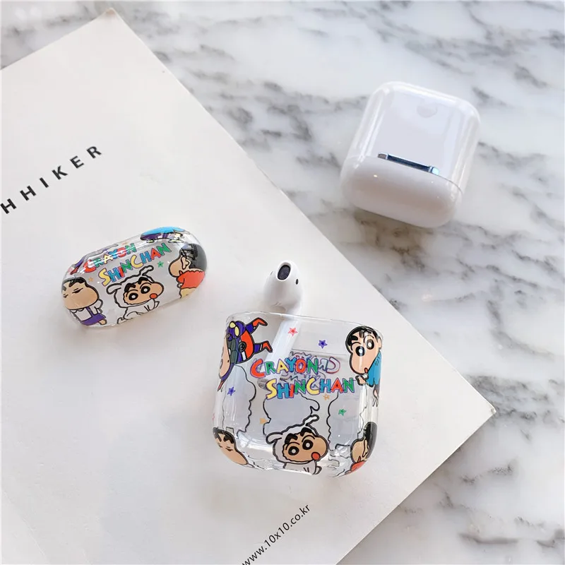 Чехол для airpods, милый чехол для наушников AirPods, чехол, Мультяшные беспроводные наушники, аксессуары для Apple Airpods, Жесткий Чехол, сумка