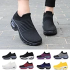 Женские кроссовки на платформе 2021, теннисные туфли для женщин, дышащие сетчатые носки, Белые Повседневные женские туфли