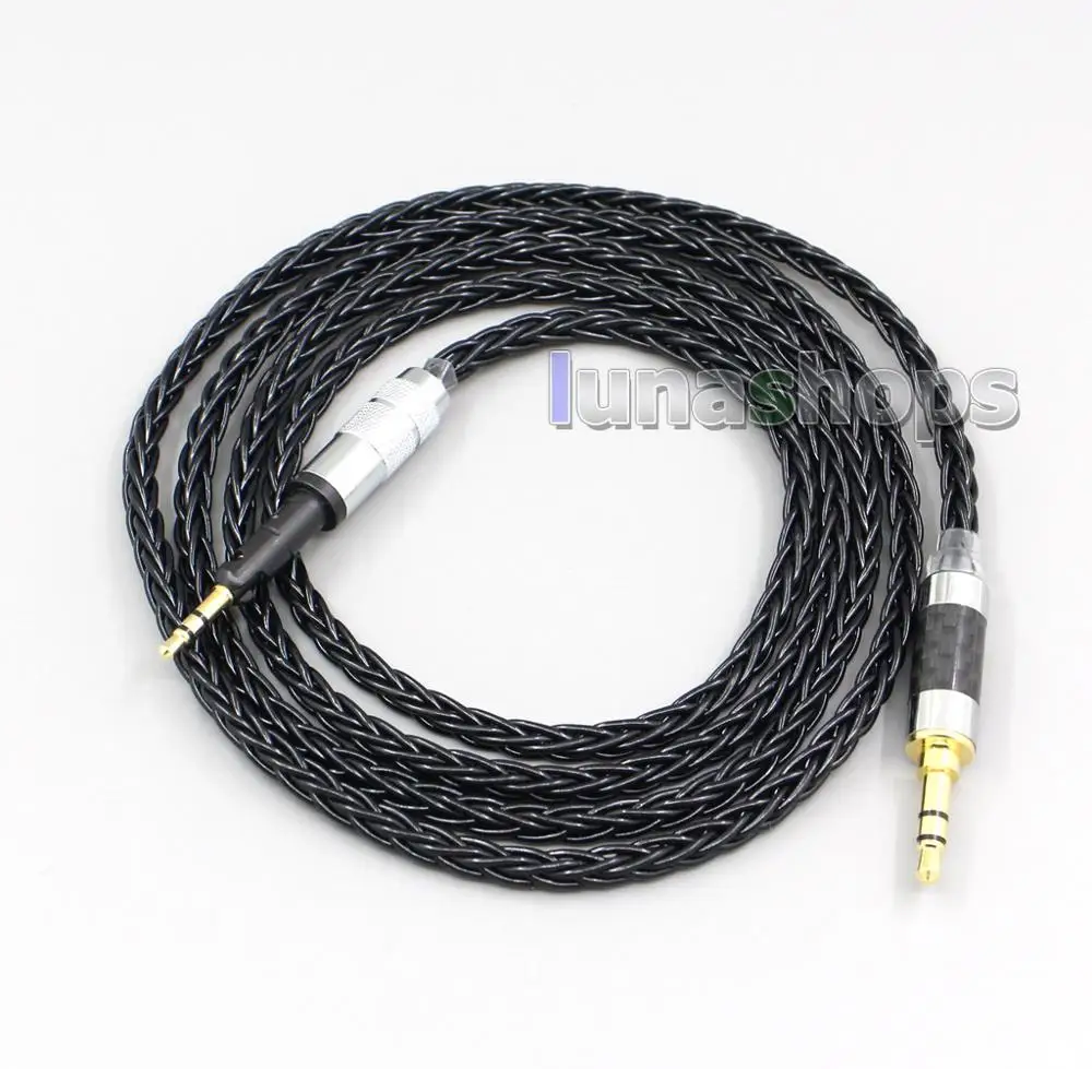 LN006587 3 5 мм 2 4 XLR 8 жильный посеребренный кабель OCC для наушников Sennheiser HD6 HD7 HD8 MIX DJ