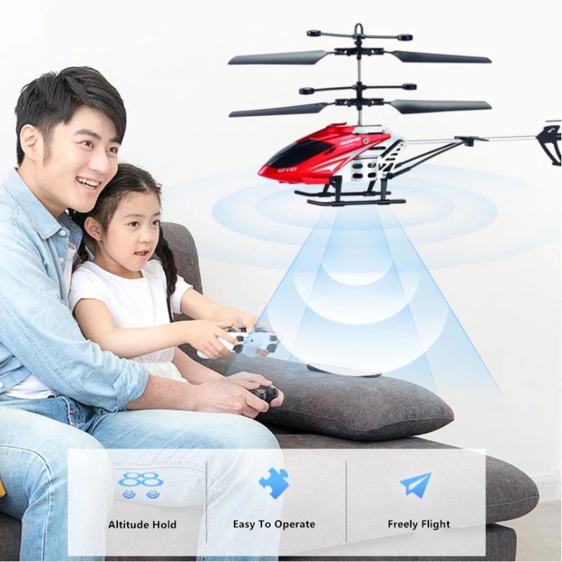 Стабильная F светильник дистанционного Управление вертолет Дважды RC Drone