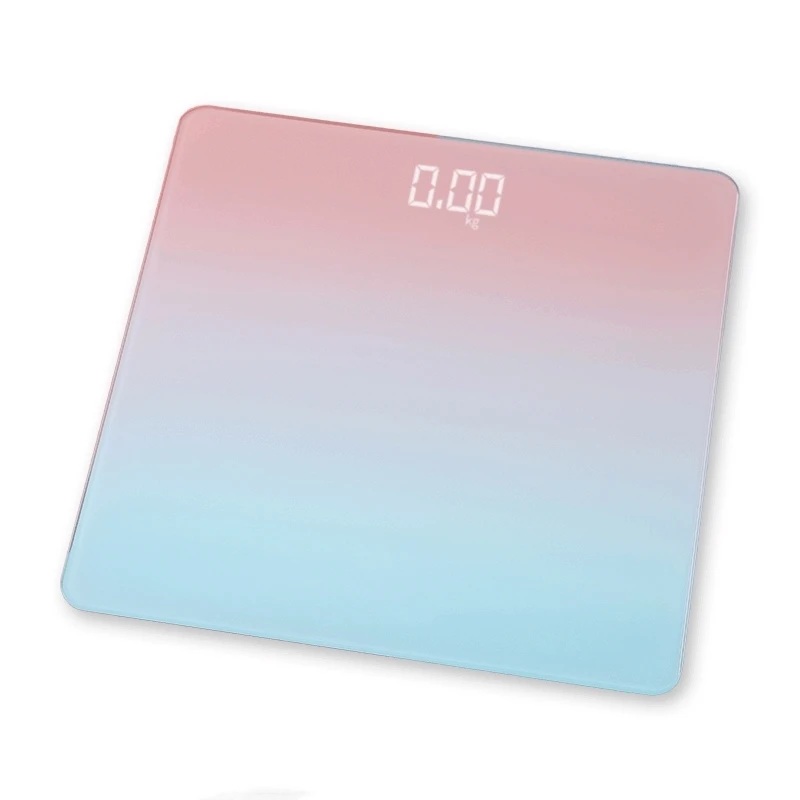 

Smart Body Weight Scale Gradients Color Bathroom Scale Floor Scales Glass LED Digital Bath Scale Weighing Scales USB Charging