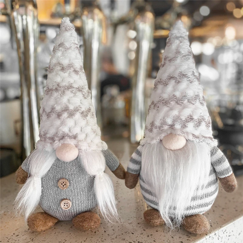

4 Pcs Christmas Santa Decoration Cute Swedish Figurines Tomte Gnome Doll Table Ornaments for Home Xmas Gifts Wholesale X2