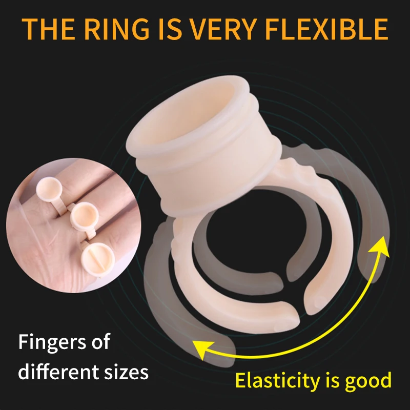 Кольцо для татуировки бровей 100 шт. микроблейдинг пигмент клей держатель