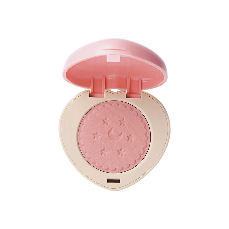 

GUICAMI Heart Shaped Cookie Blush Milk Tea Blush Pallete Face Pigment Cheek Blusher Powder Makeup Contour Shadow Pink Blusher