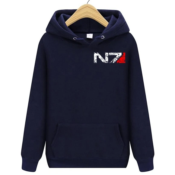 Толстовка с эмблемой игры N7 Mass Effect 3 Мужская и Женская толстовка военный альянс