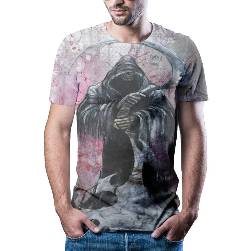 

Men's 3D short sleeve T-shirt, animation short sleeve T-shirt, original home T-shirt, fashion 2021 new style